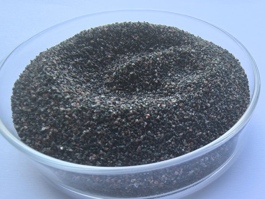 شركة تصنيع وسائط السفع الرملي، العقيق الأخضر أومفاسيت 80 مش -1-Brown fused alumina-Haixu Abrasives